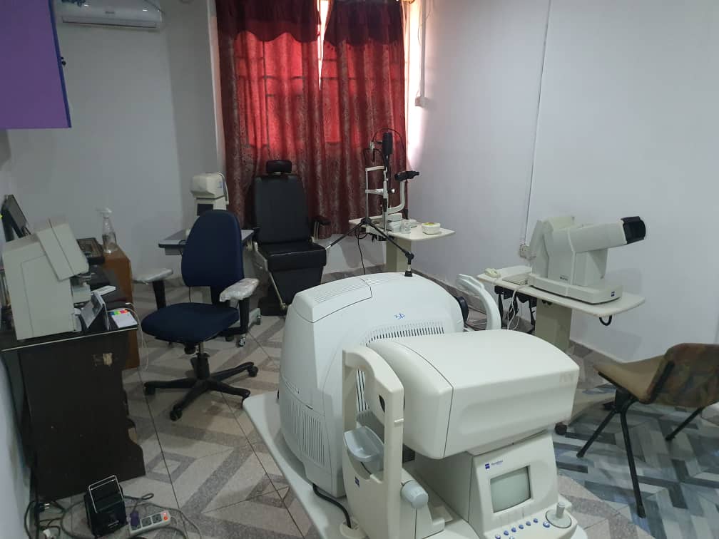3D Eye Care Limited reception area in Sunyani